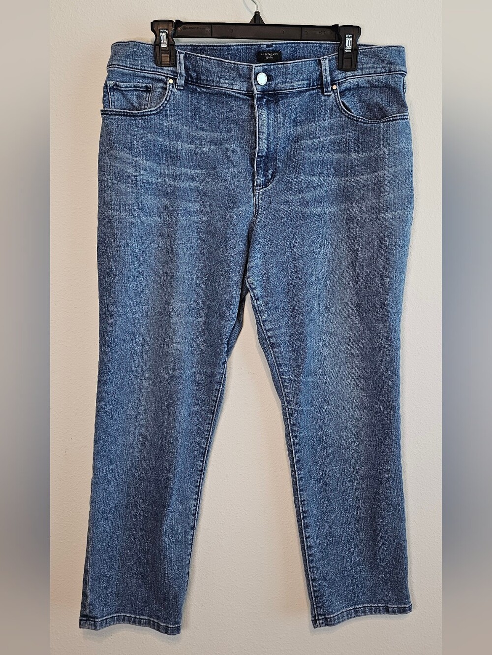 Ann Taylor Ankle Slim Straight Jeans 14P